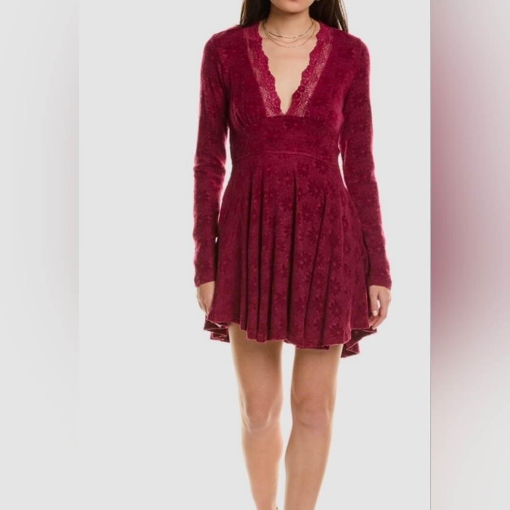 Free PeopleWomen's Red All Yours Mini Dress - Picture 6 of 7